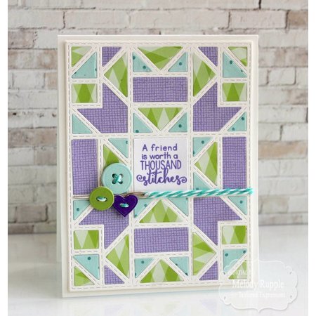 Tattered Lace Ponsen sjabloon: gewatteerde frame van