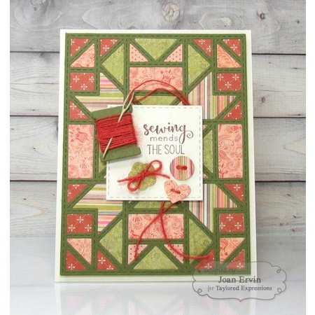 Tattered Lace Ponsen sjabloon: gewatteerde frame van