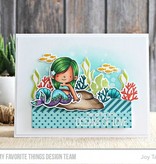 Die-namics Stamping template: mermaids, plants, shells, fish and turtle
