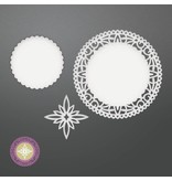 CREATIVE EXPRESSIONS und COUTURE CREATIONS Stamping template: Northstar Doily Set