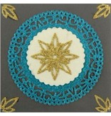 CREATIVE EXPRESSIONS und COUTURE CREATIONS template perfuração: Northstar doily Set