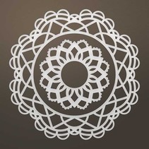 Stamping template: Filigree doily SET