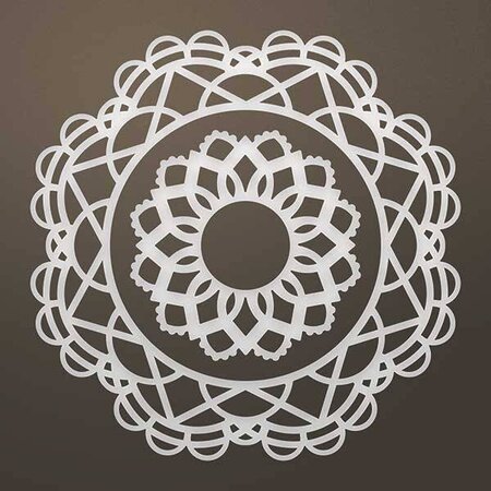 CREATIVE EXPRESSIONS und COUTURE CREATIONS template perfuração: filigrana doily SET