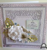 CREATIVE EXPRESSIONS und COUTURE CREATIONS Ponsen sjabloon: Ingewikkeld Decoratief frame, vierkant