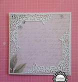 CREATIVE EXPRESSIONS und COUTURE CREATIONS Modello di punzonatura: intricato cornice decorativa, quadrato