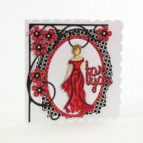 Timbro di gomma SET: Ladies Elegance