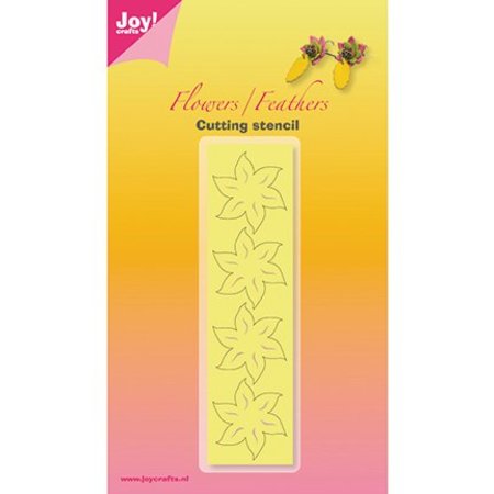 Joy!Crafts plantilla de perforación: 4 flores con seis pétalos