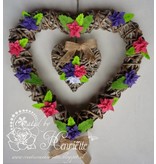 Joy!Crafts Ponsen sjabloon: 4 bloemen met zes bloemblaadjes