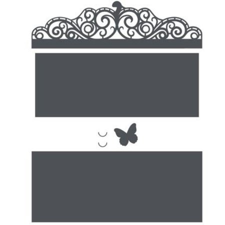 Sizzix Modèle de poinçonnage: conception de la carte Filigranes