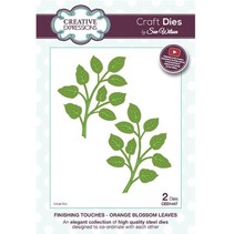 Stamping templates: 1 branches with leaves and 1 in mirror image