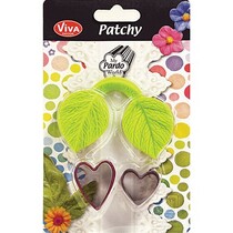 Patchy Herzblatt mit 2 Ausstanzer