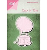 Joy!Crafts Ponsen sjabloon: Back in Time - Grammafoon