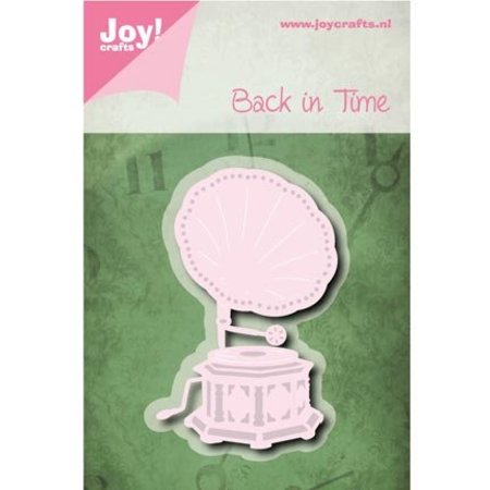 Joy!Crafts Ponsen sjabloon: Back in Time - Grammafoon