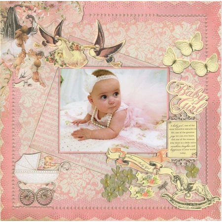 Kaisercraft und K&Company Chipboards Designs: Baby girl