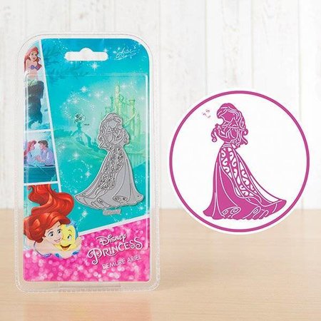 DISNEY Stansmessen SET: Disney + stempel Demure Ariel gezicht