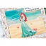 DISNEY Stansmessen SET: Disney + stempel Demure Ariel gezicht