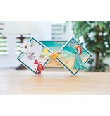 DISNEY Stansmessen SET: Disney + stempel Demure Ariel gezicht