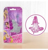 DISNEY Matrices de découpe SET: Disney + timbre visage Dreamy Raiponce