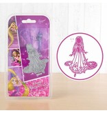 DISNEY Skæring dør SET: Disney + stemple Drømmende Rapunzel ansigt