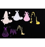 DISNEY Stansmessen SET: Disney + stempel Dreamy Rapunzel gezicht