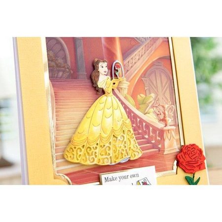 DISNEY Stamping Stencils SET: Disney + stamp Enchanted Belle face