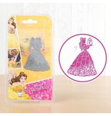DISNEY Stamping Stencils SET: Disney + stamp Enchanted Belle face