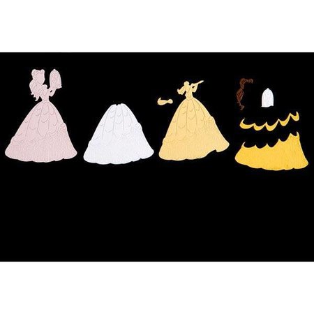 DISNEY Matrices de découpe SET: Disney + timbre enchanté Belle Face