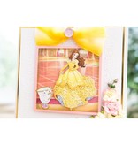 DISNEY Stansmessen SET: Disney + stempel Princess Belle Waltzing gezicht