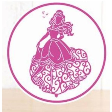 DISNEY Stansmessen SET: Disney + stempel Princess Belle Waltzing gezicht