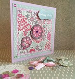 Crafter's Companion Designersblock, malede blomster