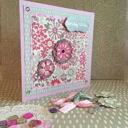 Crafter's Companion Designersblock, malede blomster