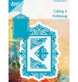 Joy!Crafts und JM Creation Bastel TIP: ponsen - en embossing stencil, het hoogste kader en 3 corners