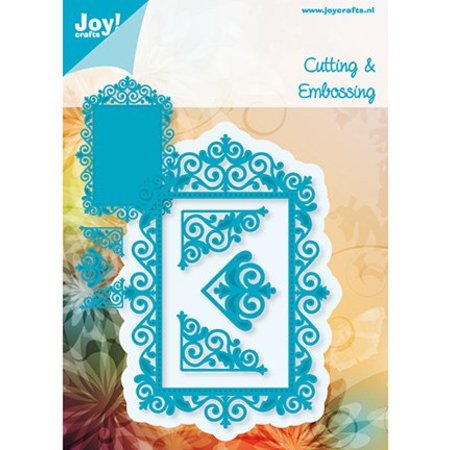 Joy!Crafts und JM Creation Bastel TIP: ponsen - en embossing stencil, het hoogste kader en 3 corners