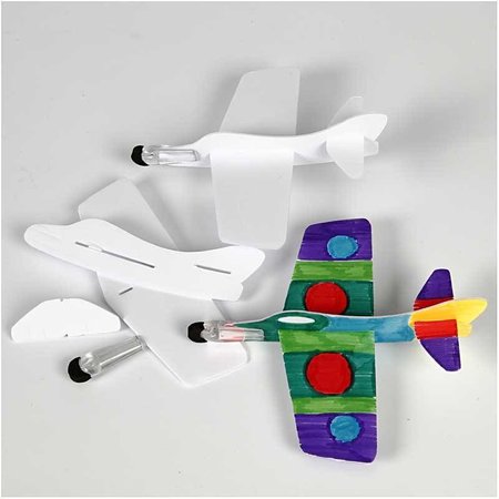 Kinder Bastelsets / Kids Craft Kits 3 avions à monter et à peindre!