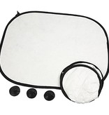 Kinder Bastelsets / Kids Craft Kits 2 Sonnenblende für das Auto - mit Stoffmalstift leicht zu bemalen, zu dekorieren