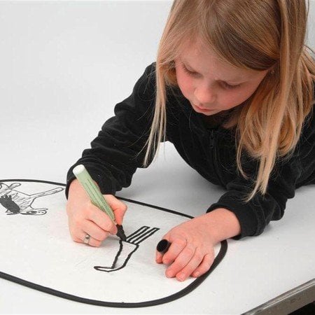 Kinder Bastelsets / Kids Craft Kits Te versieren gemakkelijk te schilderen met Stoffmalstift, - 2 zonneklep voor de auto