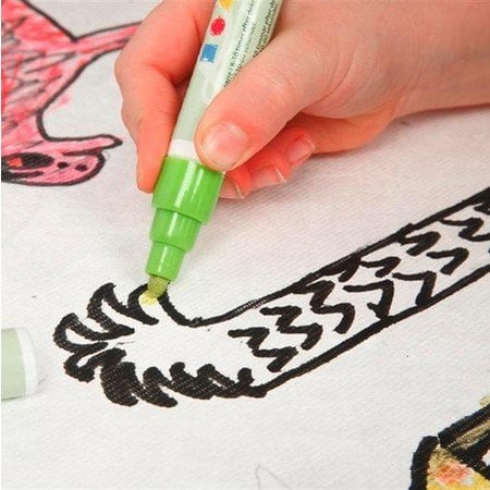 Kinder Bastelsets / Kids Craft Kits To decorate easy to paint with Stoffmalstift, - 2 sun visor for the car