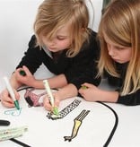 Kinder Bastelsets / Kids Craft Kits Å dekorere lett å male med Stoffmalstift, - 2 solskjerm for bilen