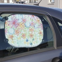 2 Sonnenblende für das Auto - mit Stoffmalstift leicht zu bemalen, zu dekorieren