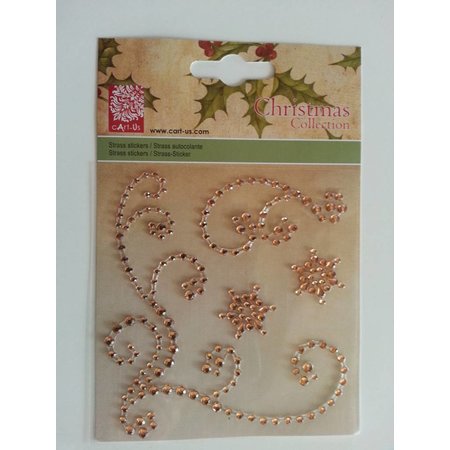 Embellishments / Verzierungen Gemstone Stickers, "adornos", color oro