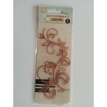 Gemstone Stickers, "ornaments", gold color