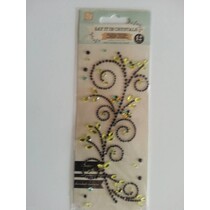 Gemstone Stickers, "ornaments", black