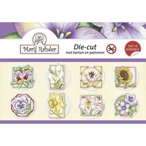 La elaboración de un libro para la toma de la tarjeta de "La primavera y las flores"
