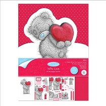 Craft Kit, A5, glitter kart ontwerp, Me to you (I love you)