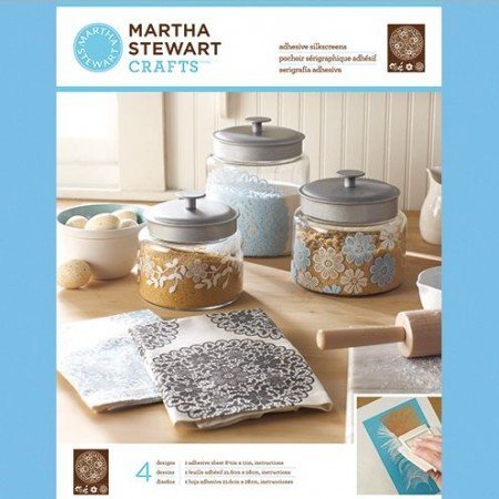 EK Succes, Martha Stewart Martha Stewart Adhesive serigrafier, Floral Doily, 22 x 28 cm, 1 stk