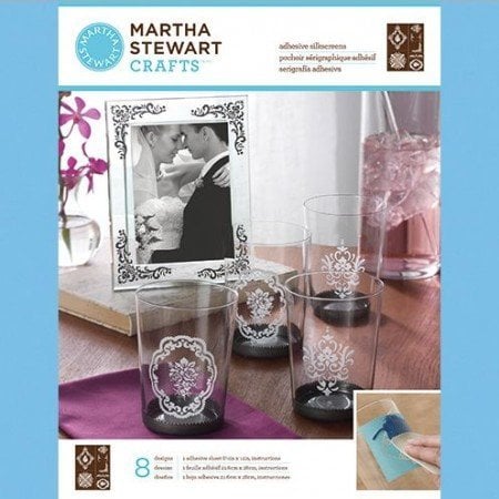 EK Succes, Martha Stewart Martha Stewart, adesivo Serigrafie, damasco Accenti, 22 x 28 cm, 1 pc