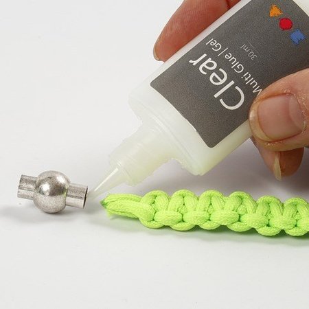 Kit Craft: un ensemble de matériaux pour 1 bracelet tressé en épaisseur, macramé cordon de néon de couleur