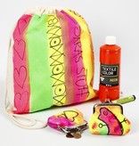 BASTELZUBEHÖR / CRAFT ACCESSORIES A neon-colored summer outfit: high quality fabric paint, water-based, productive