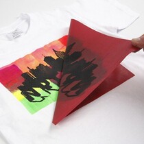 Sérigraphie pochoir, feuille 20x22 cm, 1 feuille