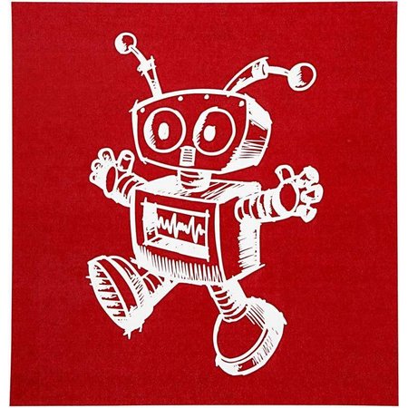 Schablonen und Zubehör für verschiedene Techniken / Templates Serigrafi stencil, ark 20x22 cm, 1 ark
